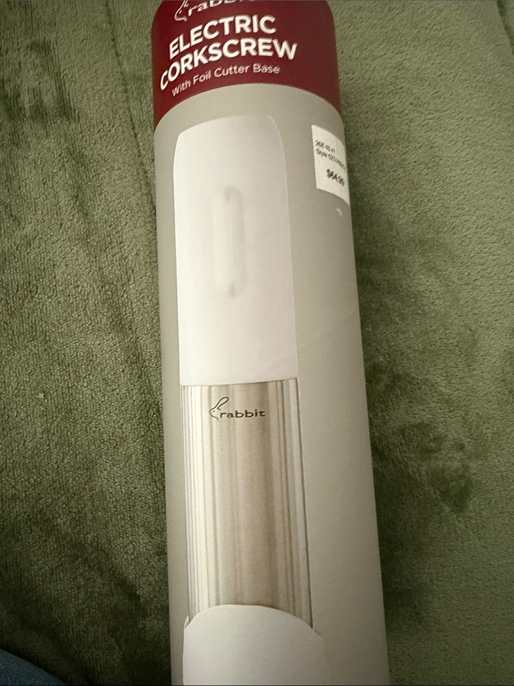 Rabbit Electric Corkscrew in Silver - Automatic Wine  Opener
